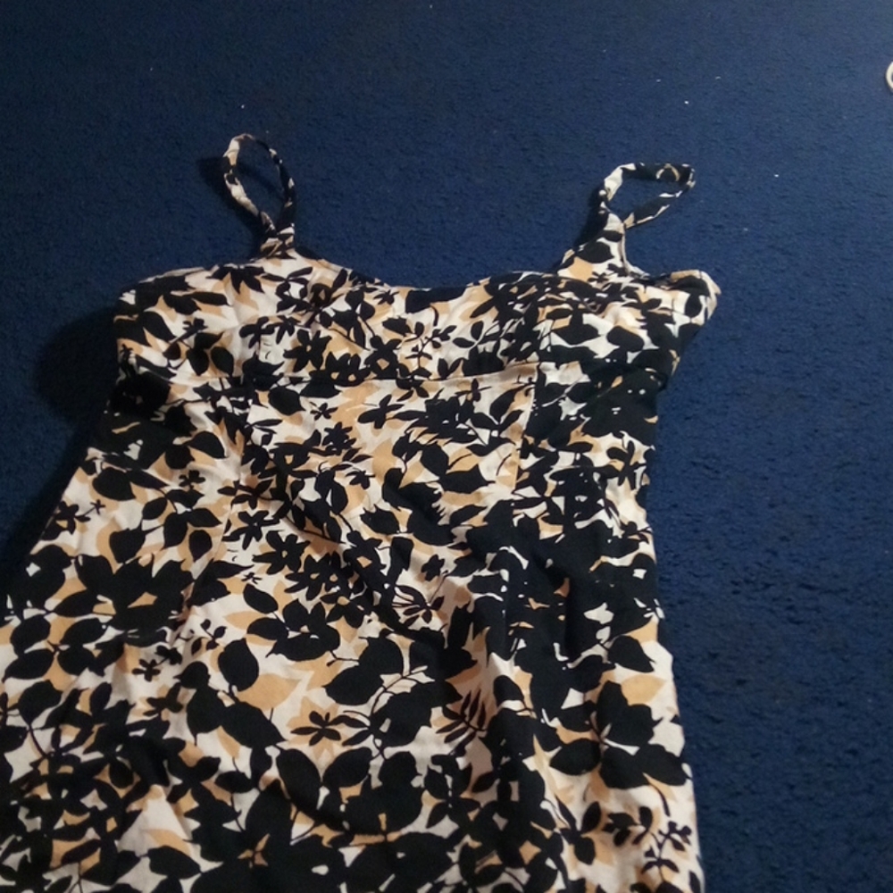 Fall leave dress